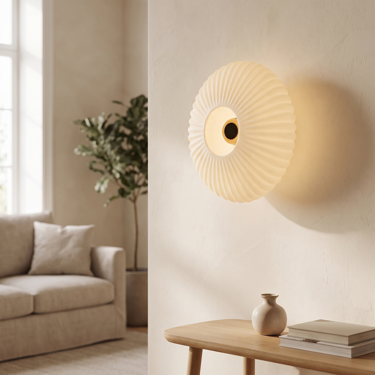 Nordic Glass Wall Sconce - Milky White