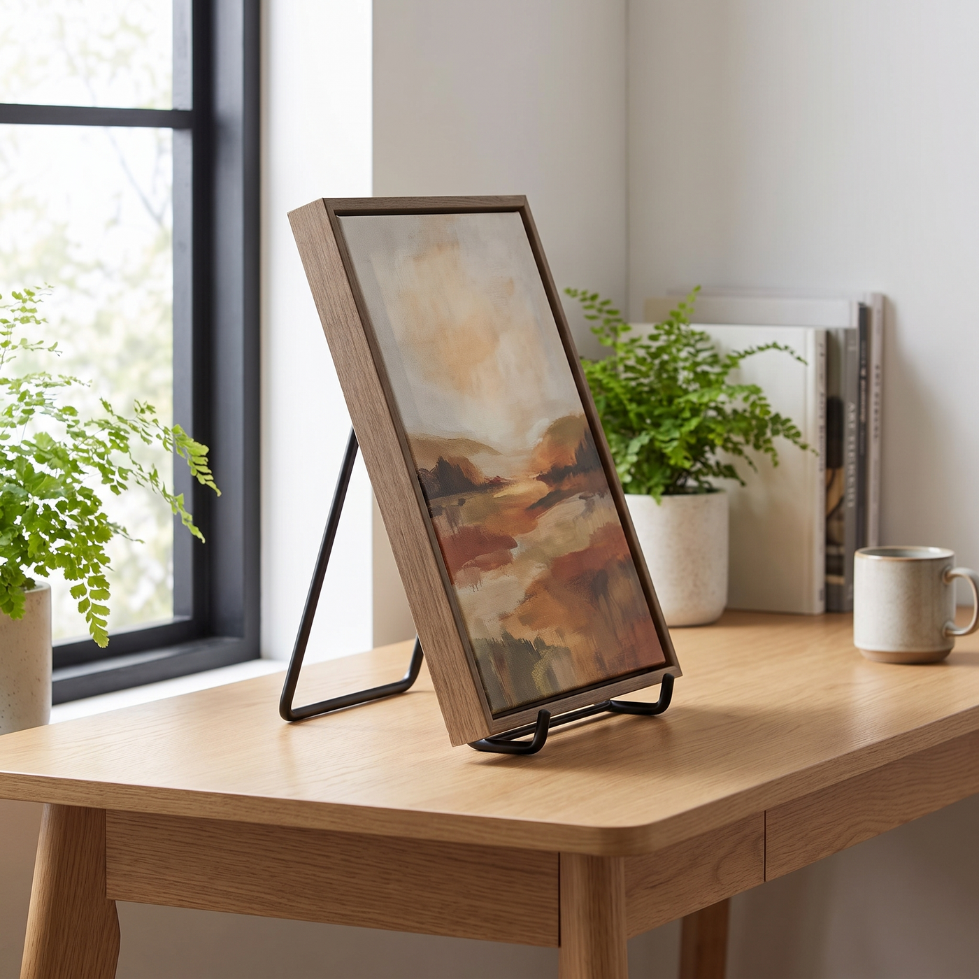 Adjustable Black Metal Easel - Small