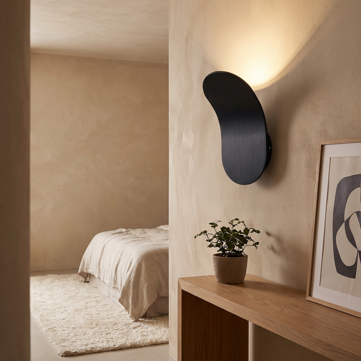 Nordic LED Wall Light - Black