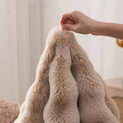 Round Plush Floor Rug