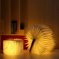 Foldable Wooden Book Lamp