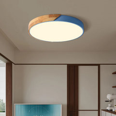 Wood Frame LED Ceiling Light
