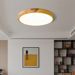 Wood Frame LED Ceiling Light