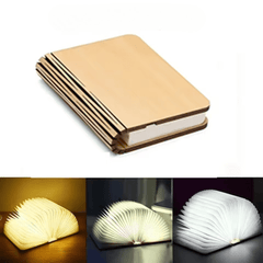 Foldable Wooden Book Lamp