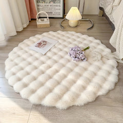 Round Plush Floor Rug