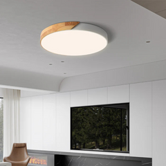 Wood Frame LED Ceiling Light