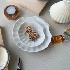 Shell Shape Ceramic Tray