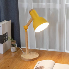 Adjustable Wood Desk Lamp