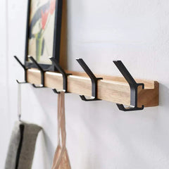 5-Hook Wall Coat Rack