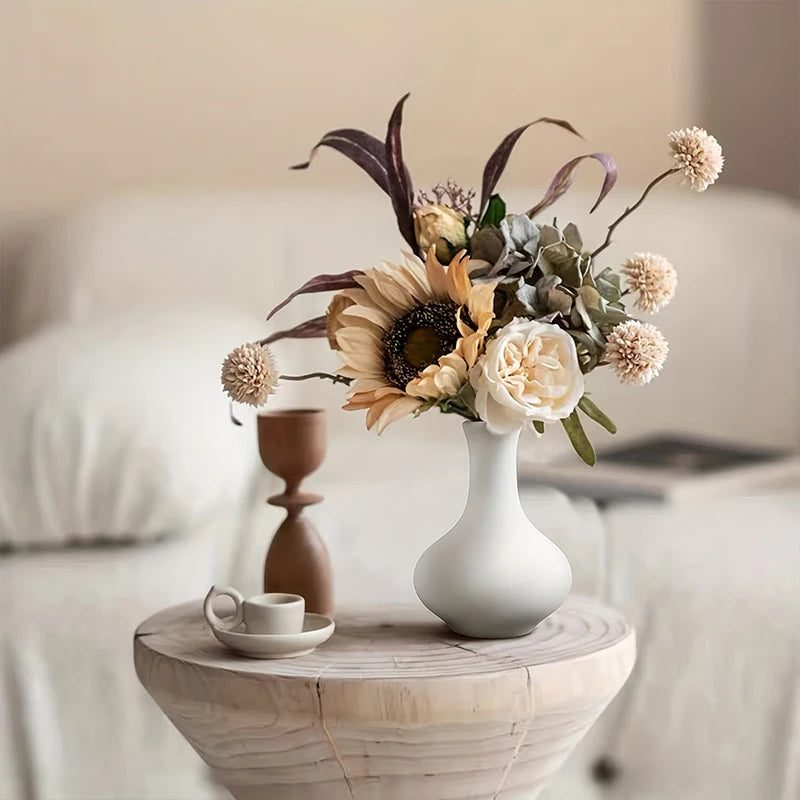 Nordic White Mini Ceramic Vase