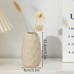 Nordic White Ceramic Flower Vase