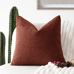 Boucle Throw Pillow Cover 18x18