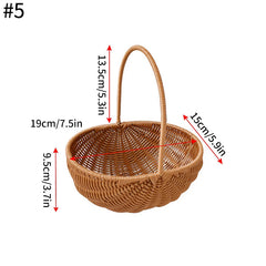 Handwoven Rattan Storage Basket