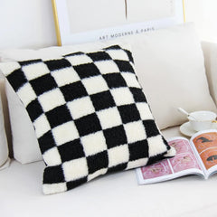 Plush Faux Fur Throw Pillow Cover