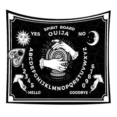 Star and Moon Embroidered Tapestry