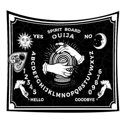 Star and Moon Embroidered Tapestry