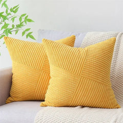 Striped Corduroy Cushion Cover