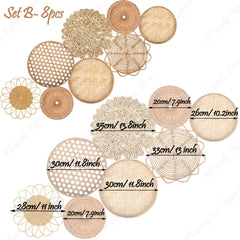 Natural Wall Basket Set