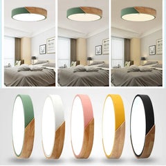 Wood Frame LED Ceiling Light