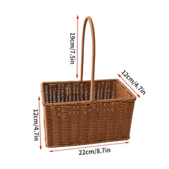 Handwoven Rattan Storage Basket