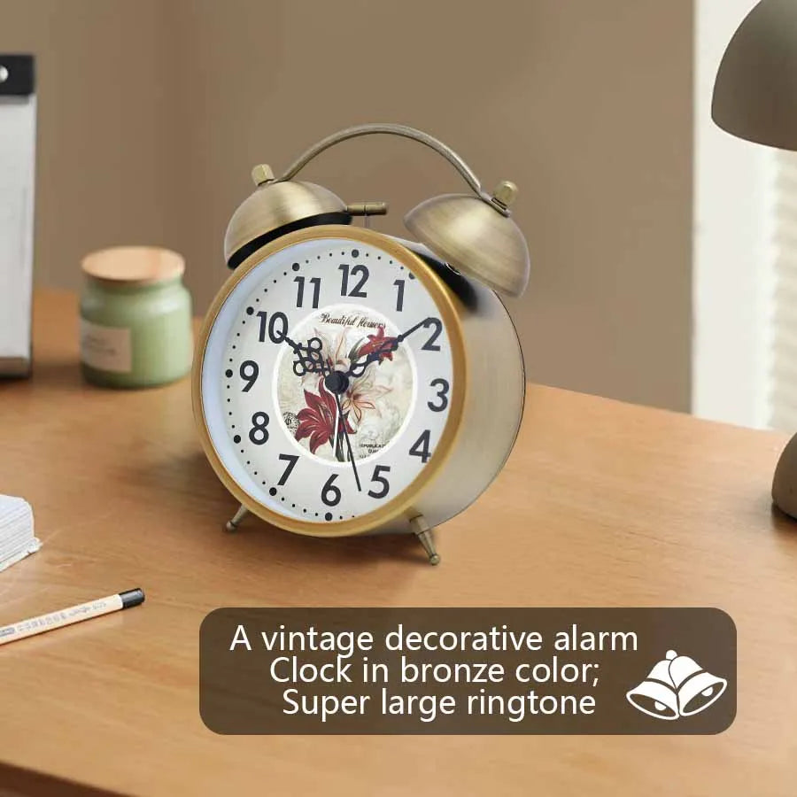 Vintage Metal Alarm Clock