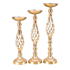 Twisted Gold Candle Holder