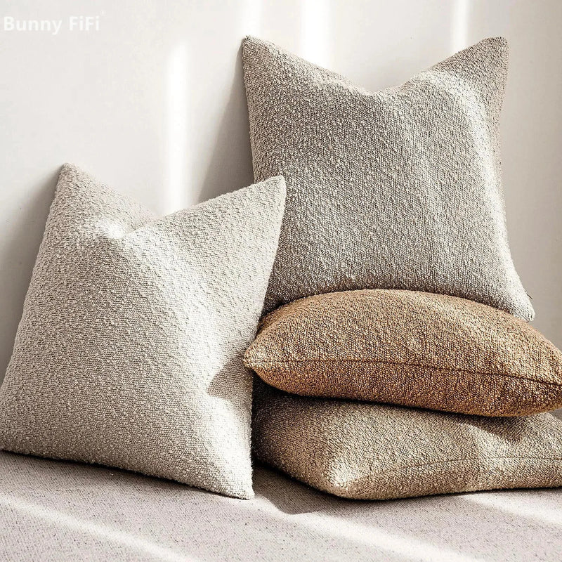 Boucle Throw Pillow Cover 18x18