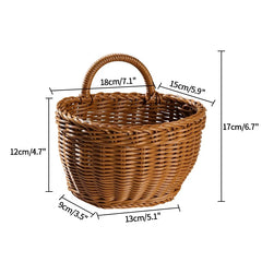 Handwoven Rattan Storage Basket