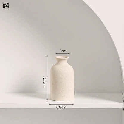 Nordic White Ceramic Flower Vase