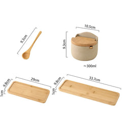 Japanese Ceramic Seasoning Jar Set