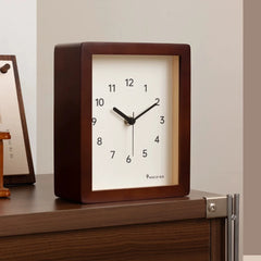 Solid Wood Square Table Clock