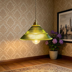 Vintage Petal Glass Pendant Light
