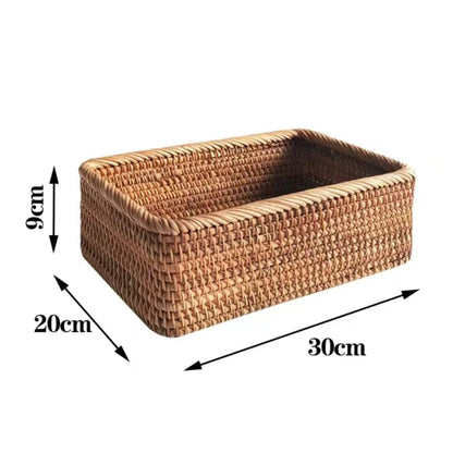 Handwoven Rattan Storage Baskets