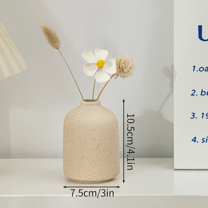Nordic White Ceramic Flower Vase