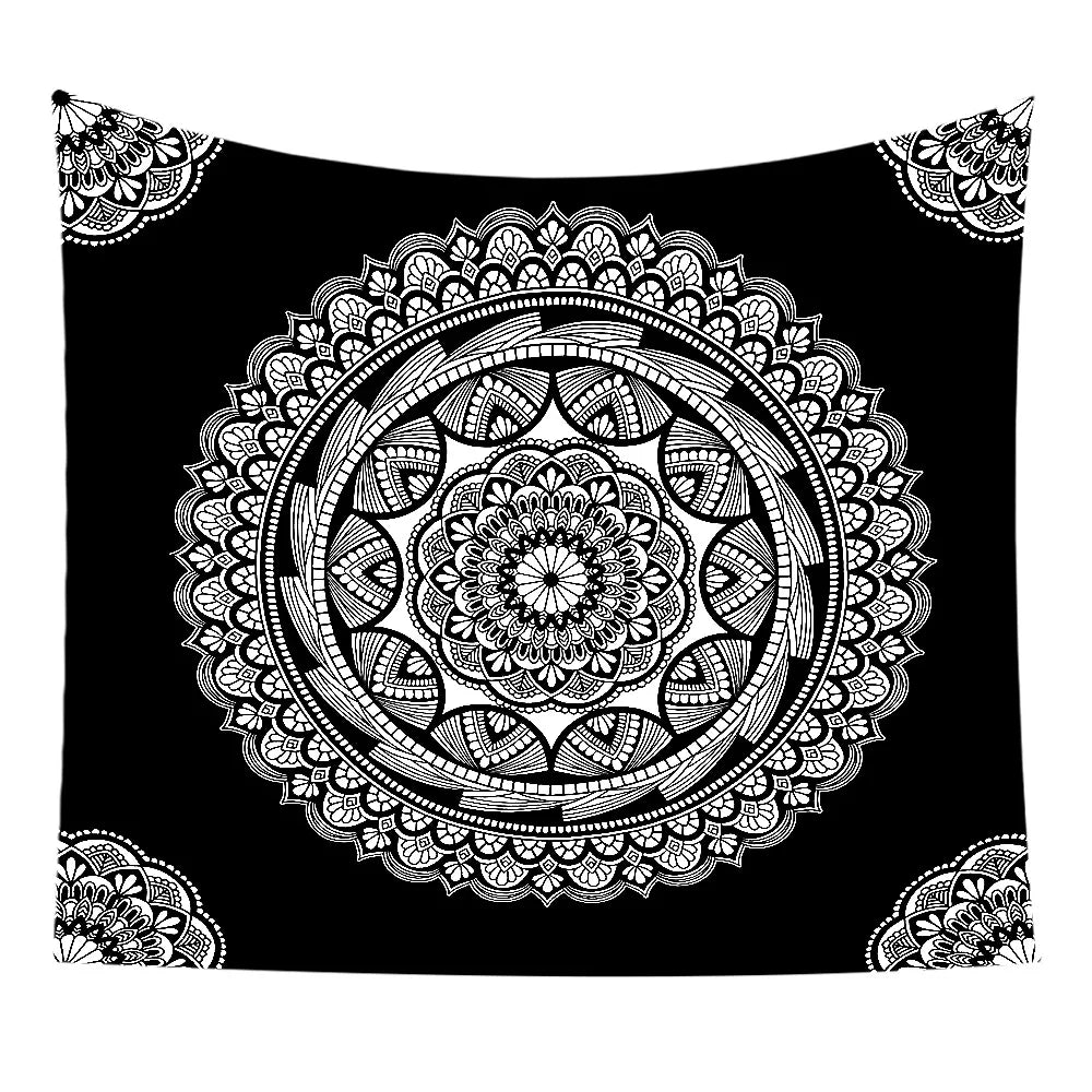 Star and Moon Embroidered Tapestry