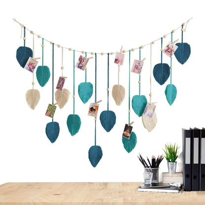 Boho Leaf Macrame Wall Hanging