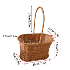 Handwoven Rattan Storage Basket