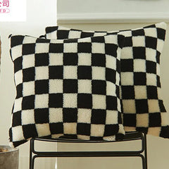 Plush Faux Fur Throw Pillow Cover