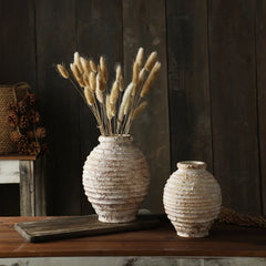 Retro Clay Pottery Vase 21.5cm