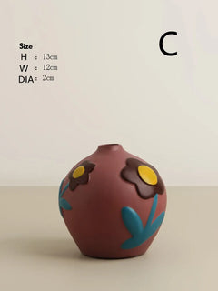Morandi Glazed Ceramic Vase