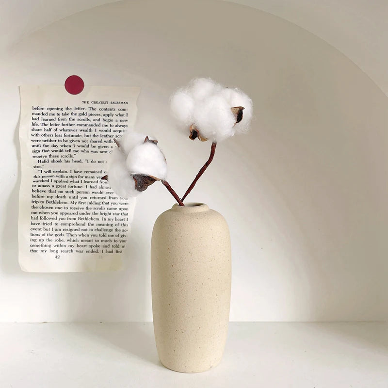 Nordic White Ceramic Flower Vase