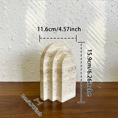 Natural Marble Stone Bookend (Single Piece)