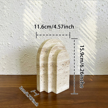 Natural Marble Stone Bookend (Single Piece)