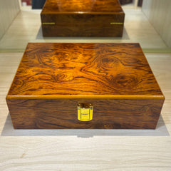 Glossy Wooden Jewelry Storage Box