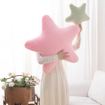 Star Shaped Plush Throw Pillow