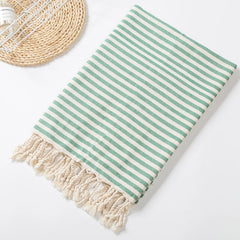 Turkish Cotton Striped Spa Bath Towel