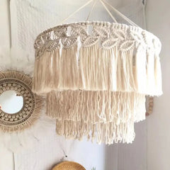 Macrame Tassel Lamp Shade