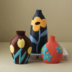 Morandi Glazed Ceramic Vase