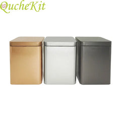 Square Metal Tea Tins