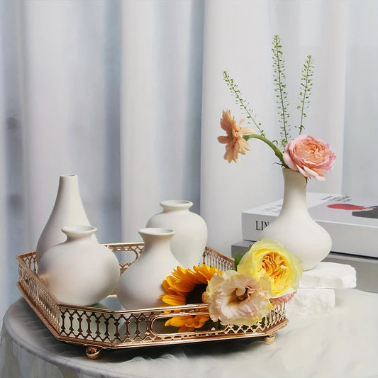 Nordic White Mini Ceramic Vase